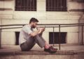 brown leather shoes, man, earphones, fashion, male, model, person, smartphone, leisure, sitting, urban, brown city, brown phone, brown fashion, brown mobile, brown model, brown shoes, brown smartphone, brown telephone, earphones, smartphone, smartphone, smartphone, smartphone, smartphone