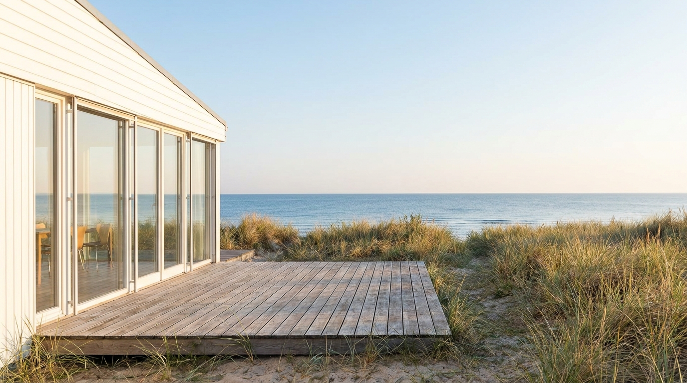 Ferienhaus mit Terrasse in Strandnähe auf Usedom
